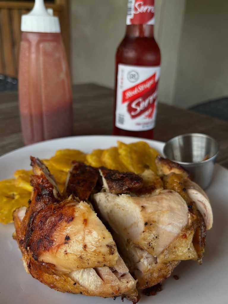 Gurley Aston Wine & Grill Bar Jerk Chicken meal